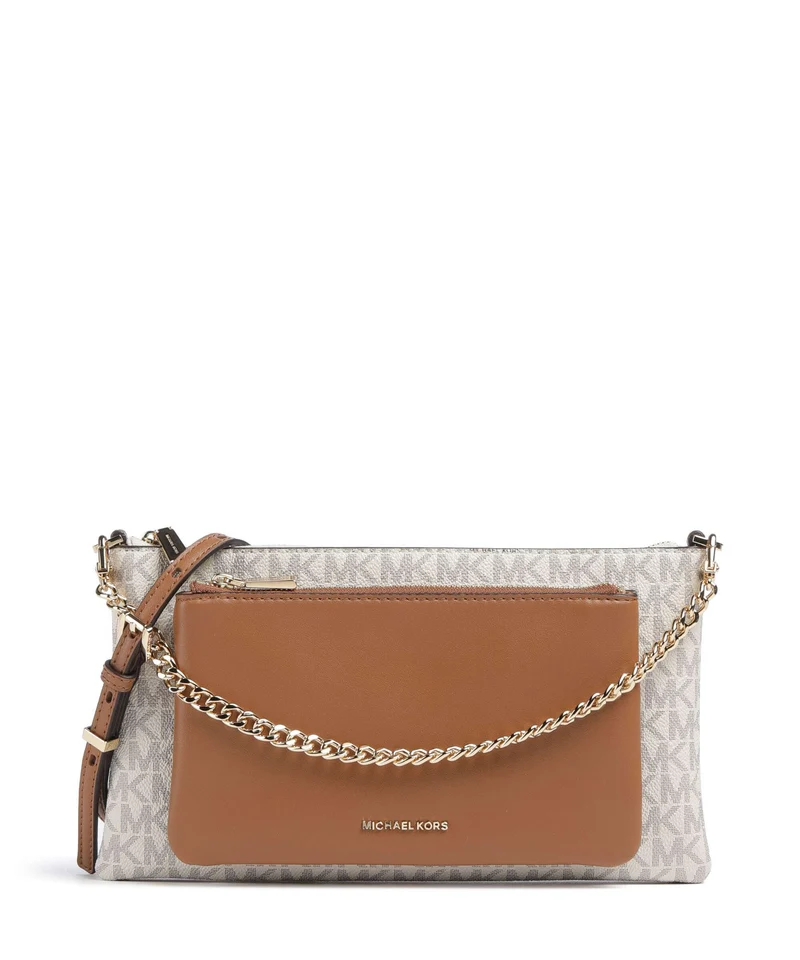 Michael Kors Jet Set Umhängetasche vanilla/acorn