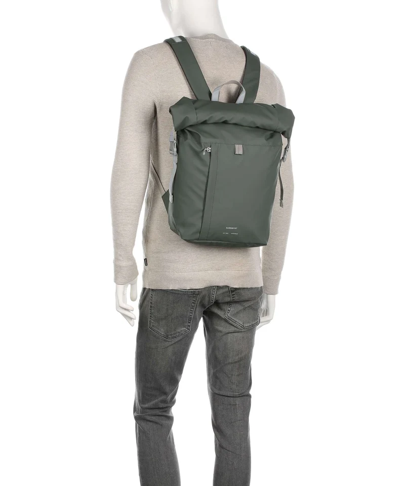 Sandqvist Stream Konrad Rolltop Rucksack orange