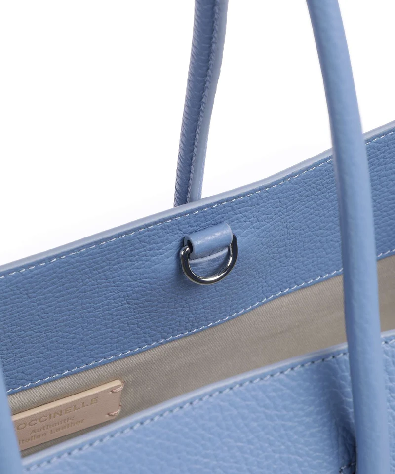 Coccinelle Myrtha Maxi Logo Shopper azul