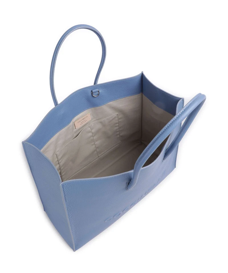 Coccinelle Myrtha Maxi Logo Shopper azul