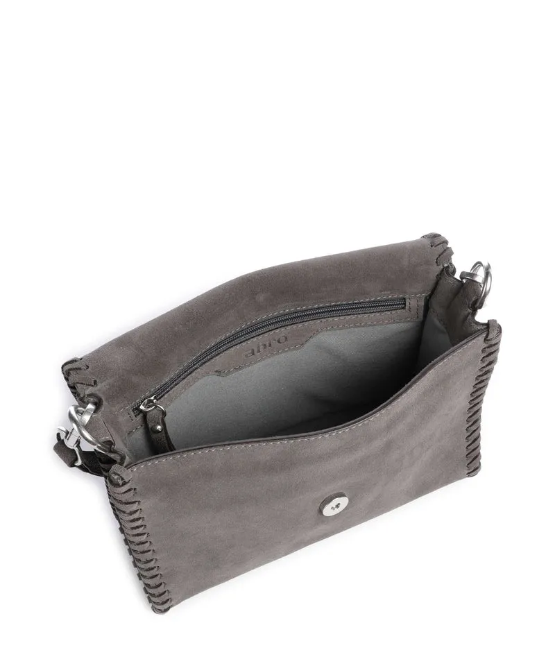 Abro Suede Temi Stitch Schultertasche grey