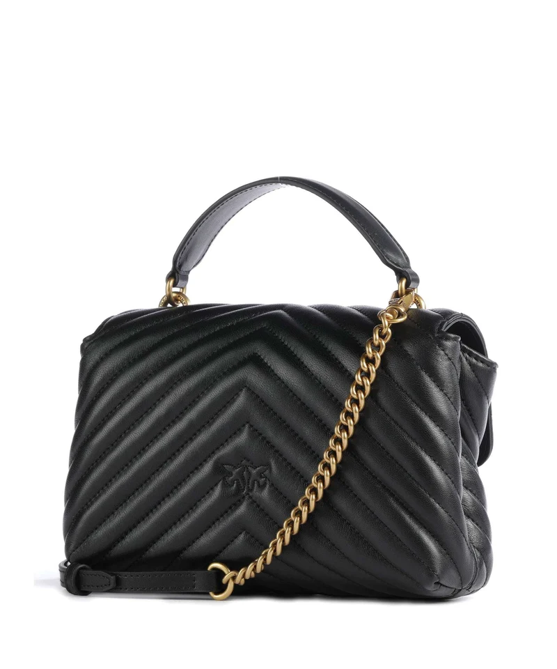 Pinko Love Lady Puff Mini Handtasche nero/antique gold