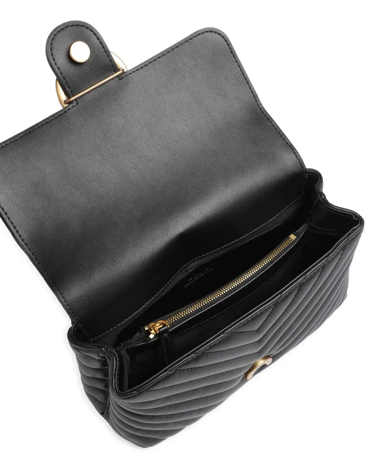 Pinko Love Lady Puff Mini Handtasche nero/antique gold