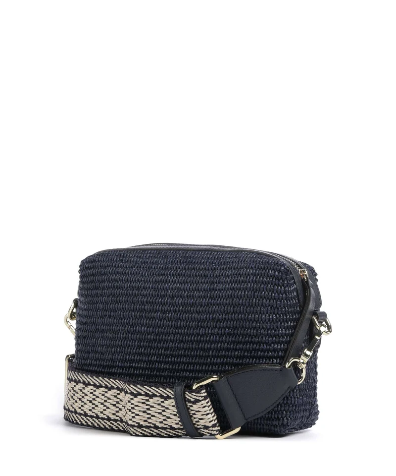 Abro Raffia Kaia Umhängetasche navy