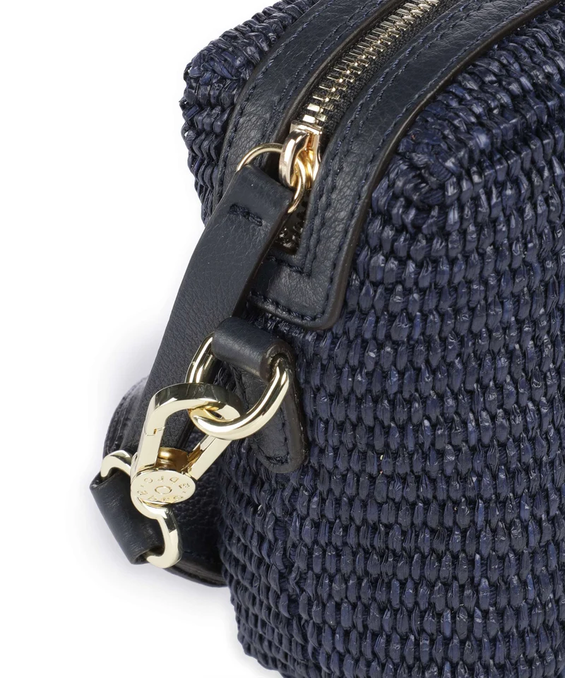 Abro Raffia Kaia Umhängetasche navy