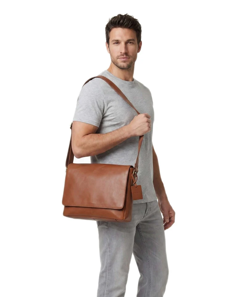 Burkely Vintage Juul Kuriertasche cognac