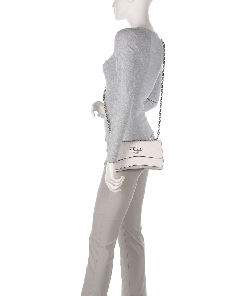 Guess Gerty Peony Schultertasche offwhite