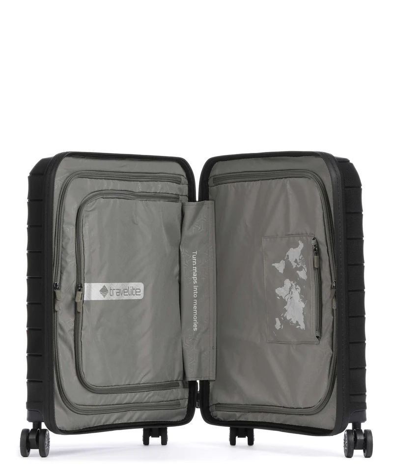 Travelite Mooby 4-Rollen Trolley schwarz