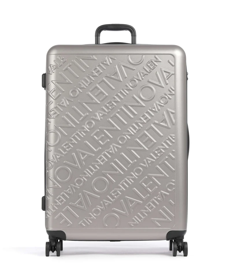 Valentino Bags Mars 4-Rollen Trolley silver