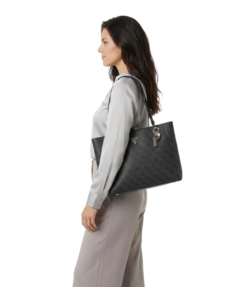 Guess Noelle Shopper coal logo