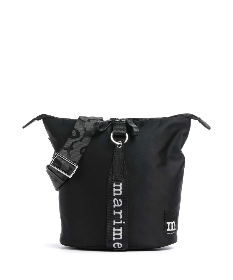 Marimekko Carry All Solid Bucket Handtasche black