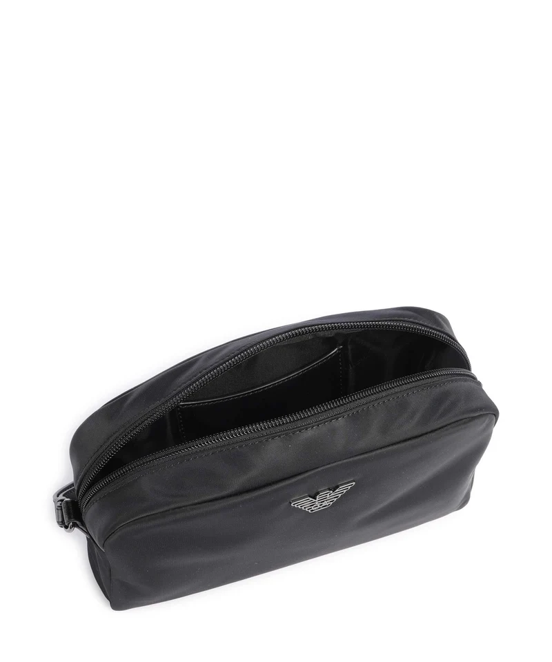 Emporio Armani Recycled Nylon Kulturbeutel black beauty