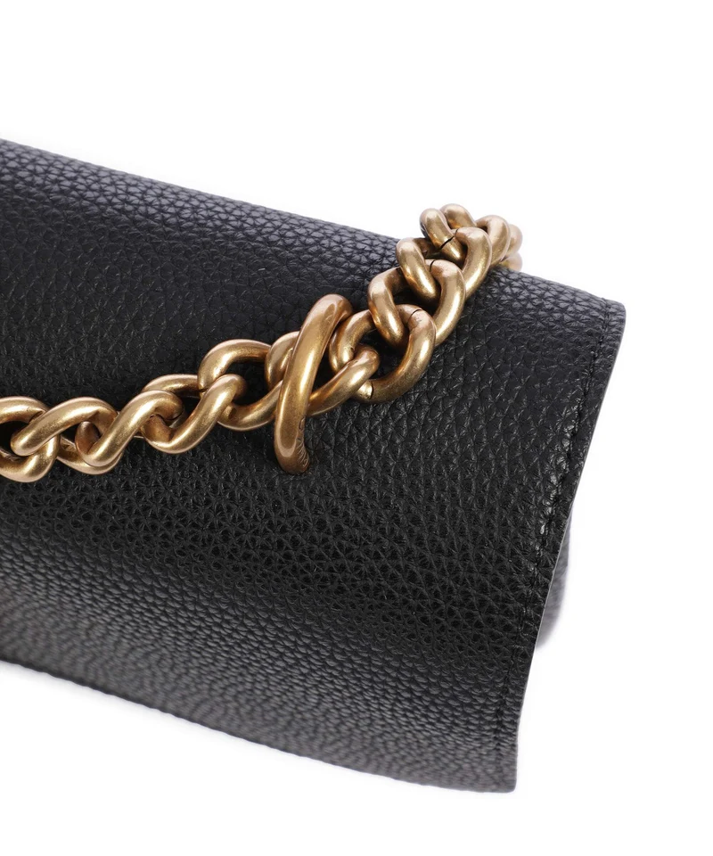 Pinko Love Soft Mini Schultertasche nero/antique gold