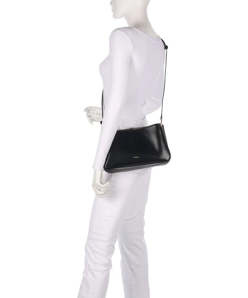 Furla Agata M Umhängetasche nero/urban gray