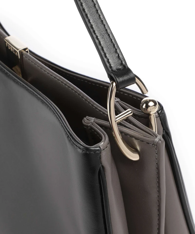 Furla Agata M Umhängetasche nero/urban gray