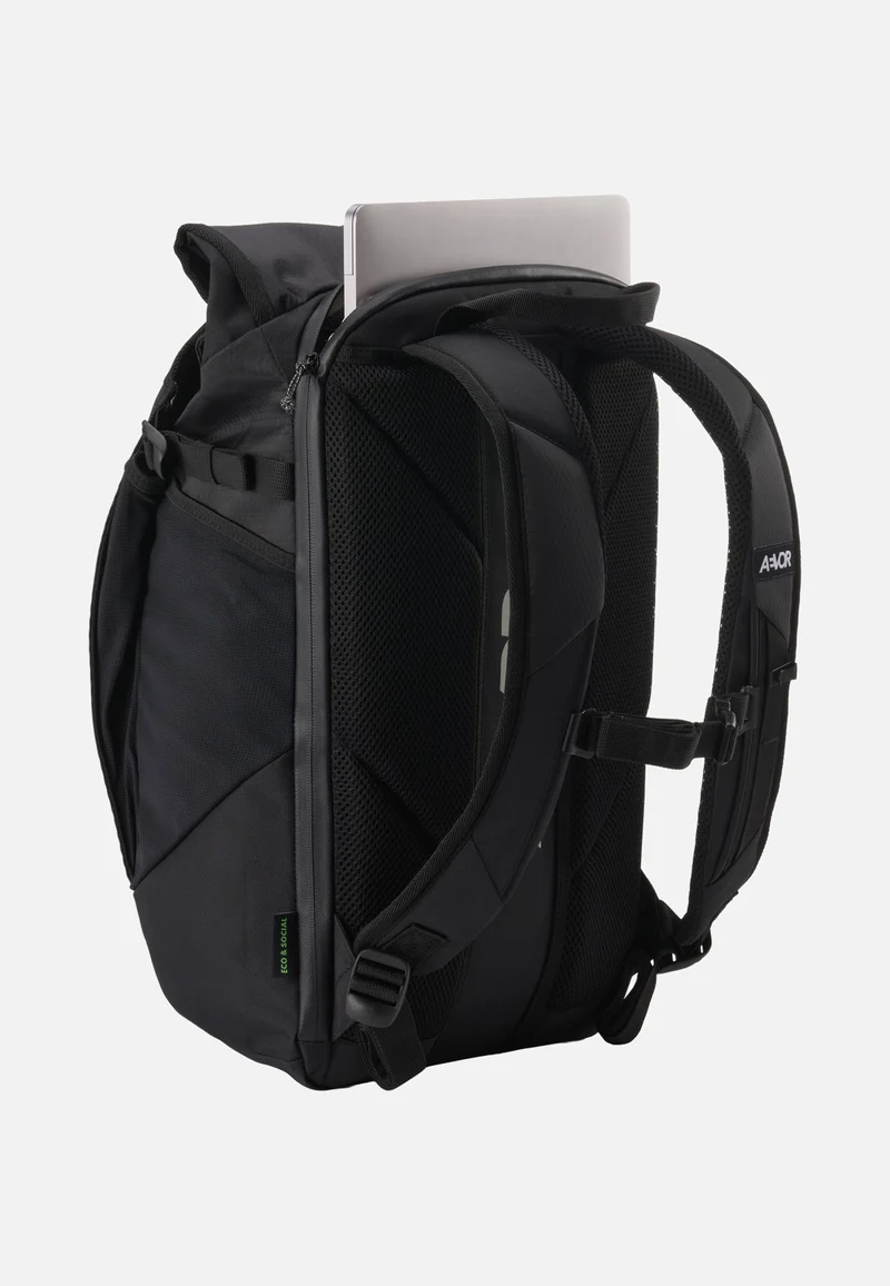 Roll Pack Proof Black - Rolltop Rucksack