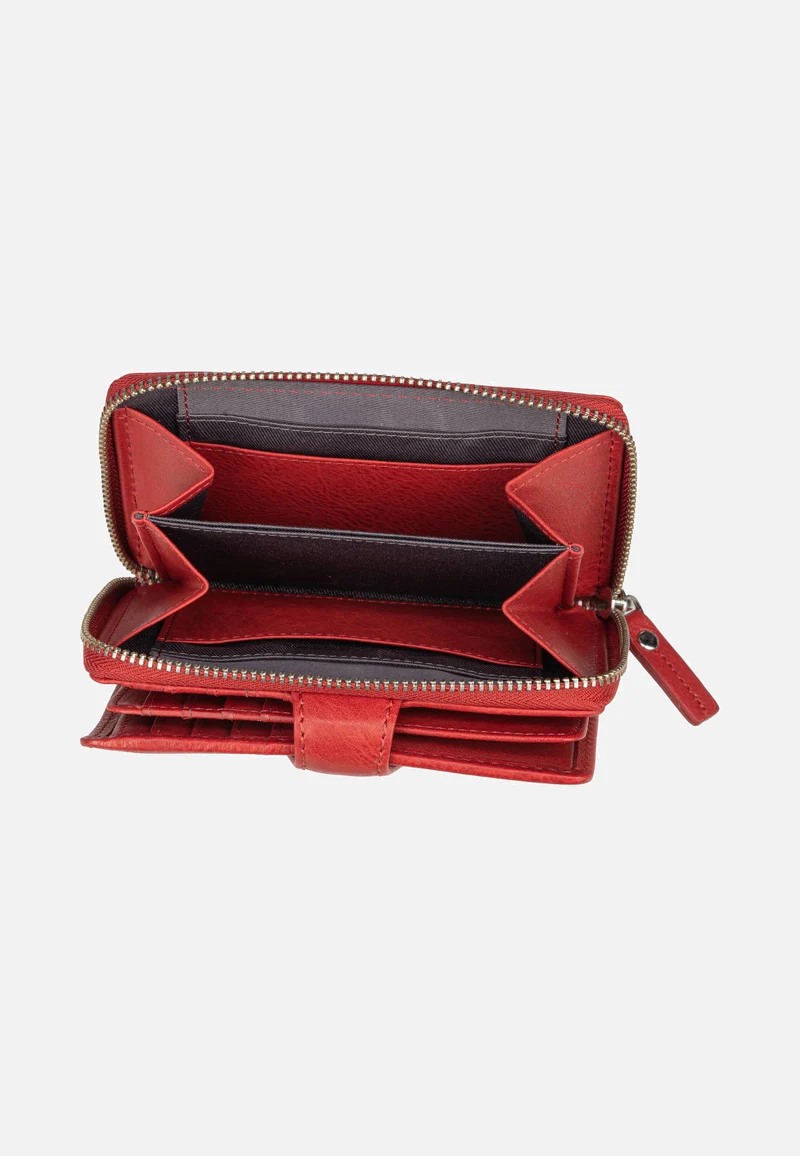 Lemberg Diethilde Purse MH16FZ Red - Portemonnaie
