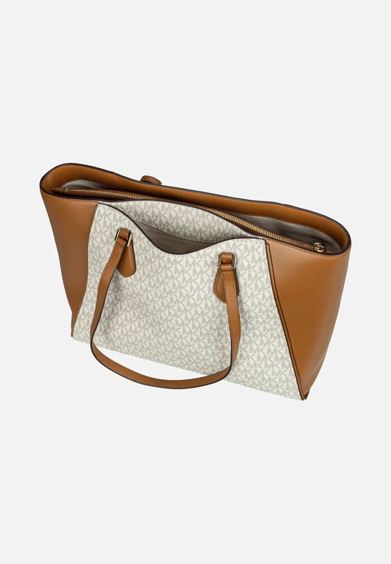Taryn Large MF TZ MK SIG Vanilla/Acorn - Shopper