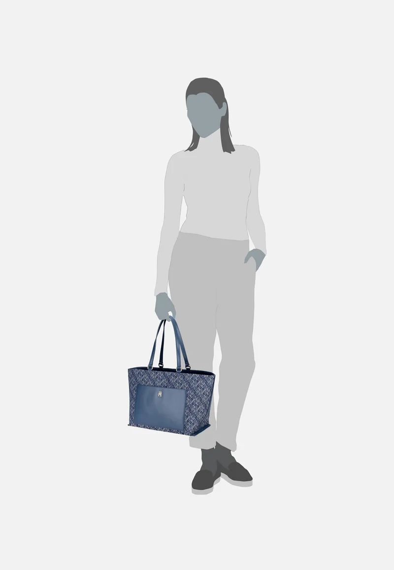 TH Distinct Tote Mono PF24 Fossil Blue Mono - Shopper