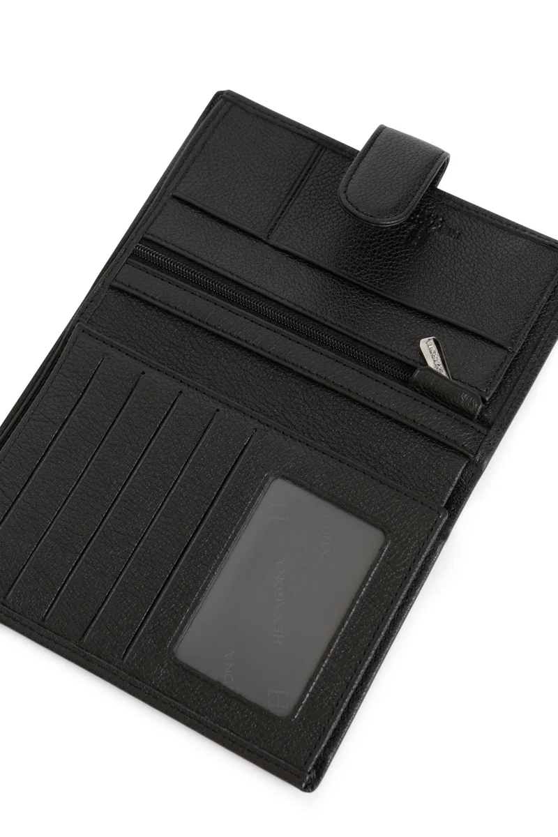 Portefeuille européen - 2 volets - Cuir