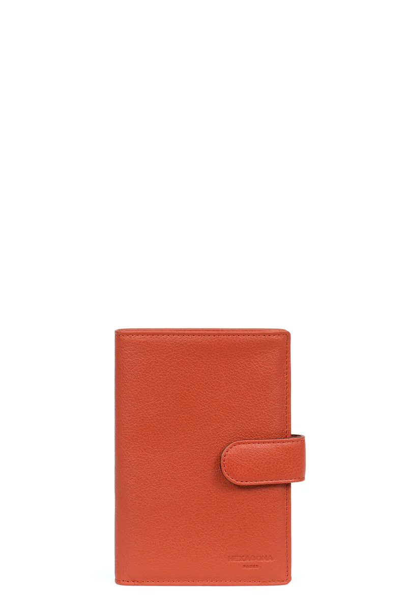 Portefeuille européen - 2 volets - Cuir
