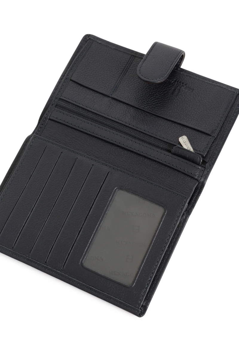 Portefeuille européen - 2 volets - Cuir