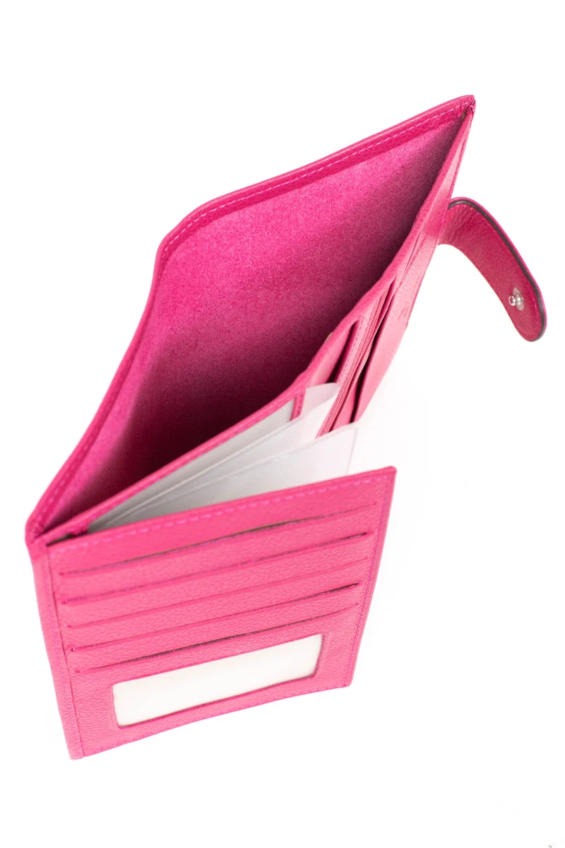 Portefeuille européen - 2 volets - Cuir