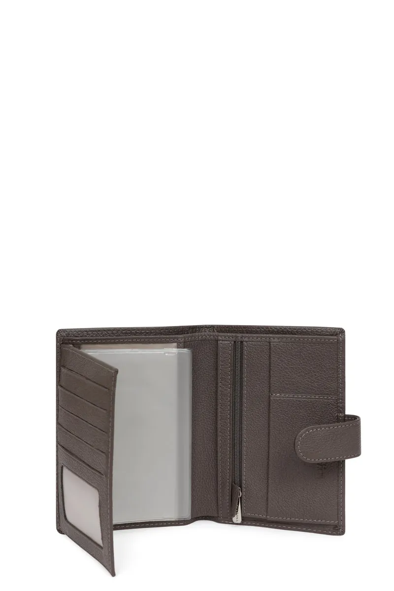 Portefeuille européen - 2 volets - Cuir