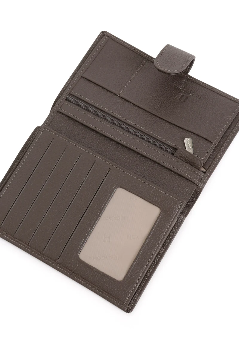 Portefeuille européen - 2 volets - Cuir