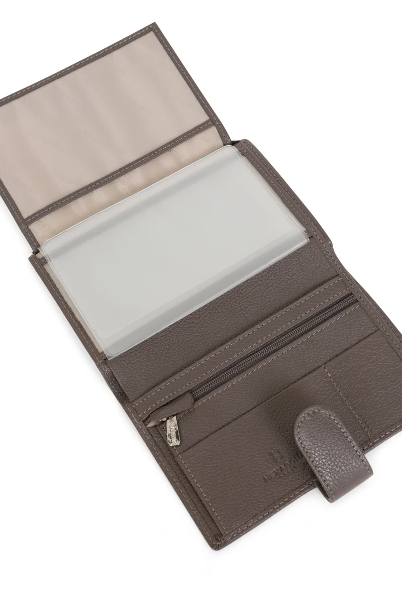 Portefeuille européen - 2 volets - Cuir