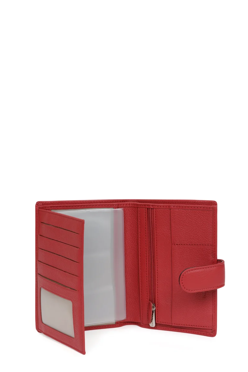 Portefeuille européen - 2 volets - Cuir
