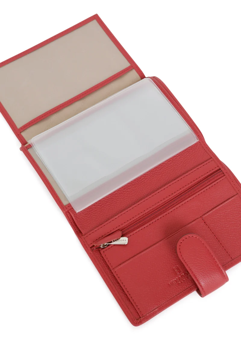 Portefeuille européen - 2 volets - Cuir