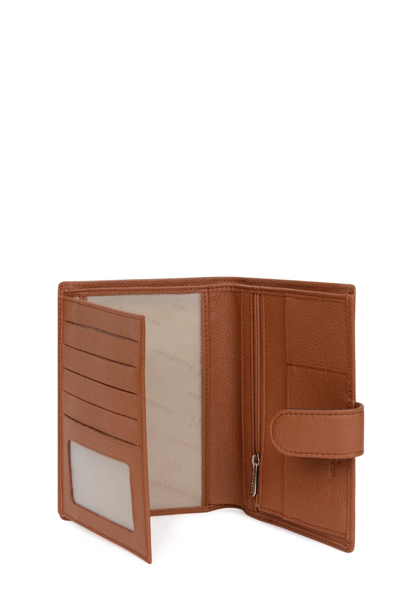 Portefeuille européen - 2 volets - Cuir
