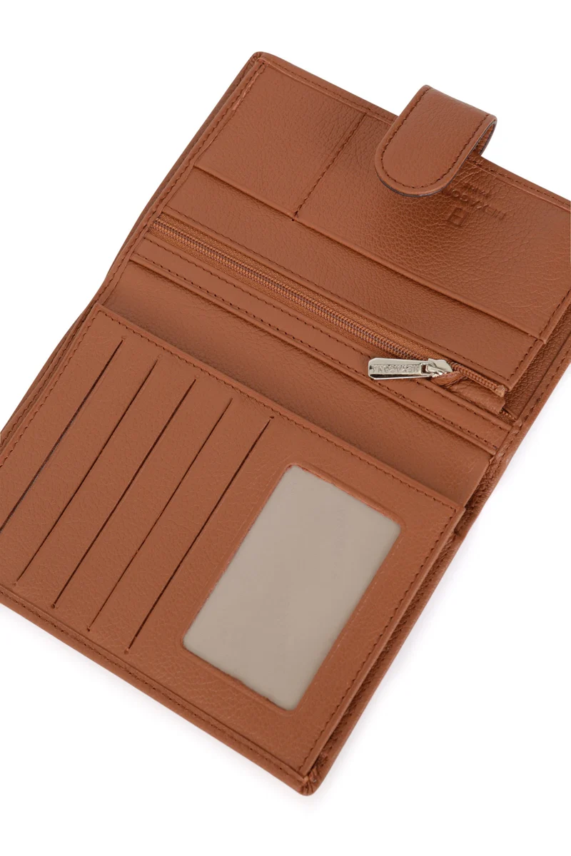 Portefeuille européen - 2 volets - Cuir