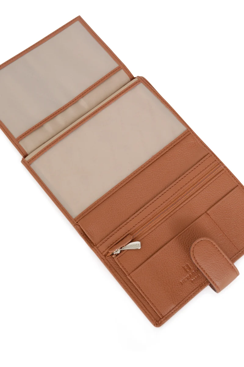 Portefeuille européen - 2 volets - Cuir