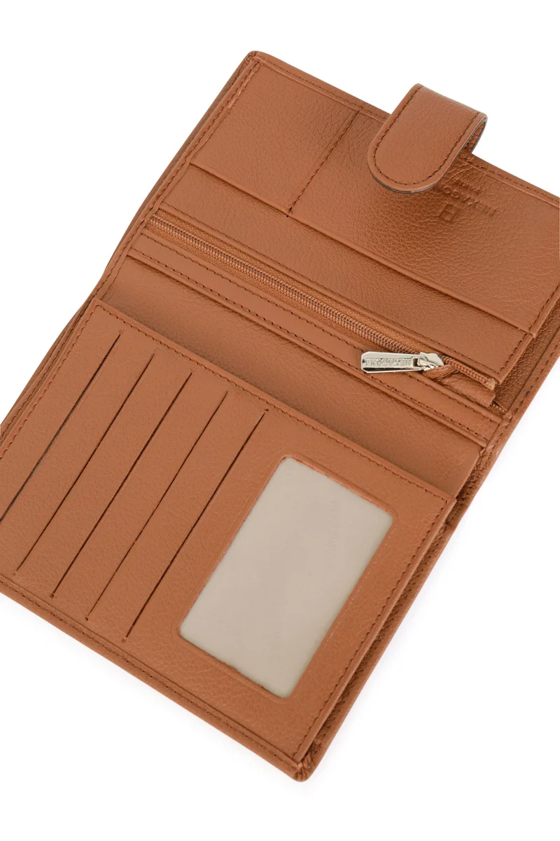 Portefeuille européen - 2 volets - Cuir