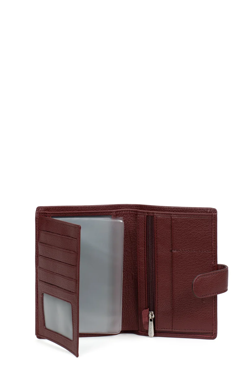 Portefeuille européen - 2 volets - Cuir