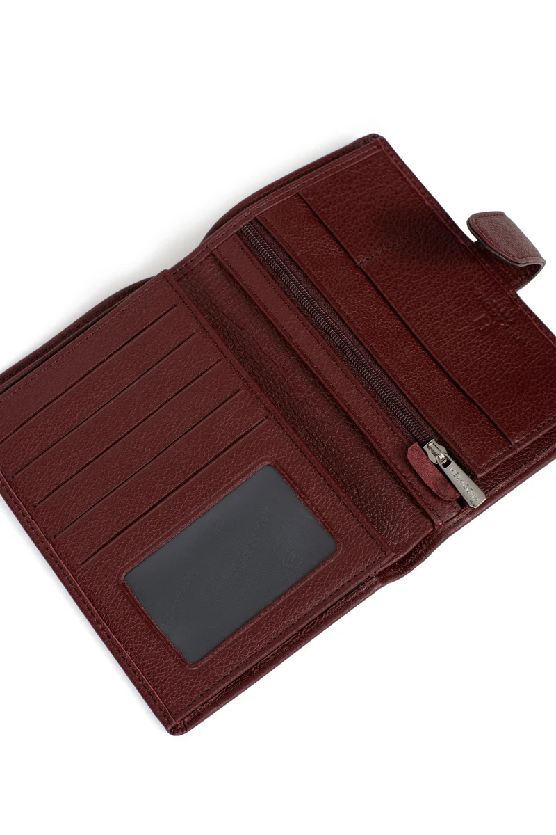 Portefeuille européen - 2 volets - Cuir