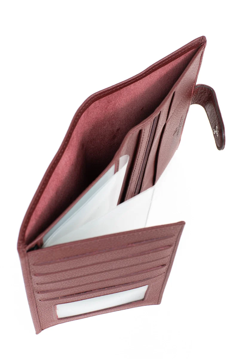 Portefeuille européen - 2 volets - Cuir