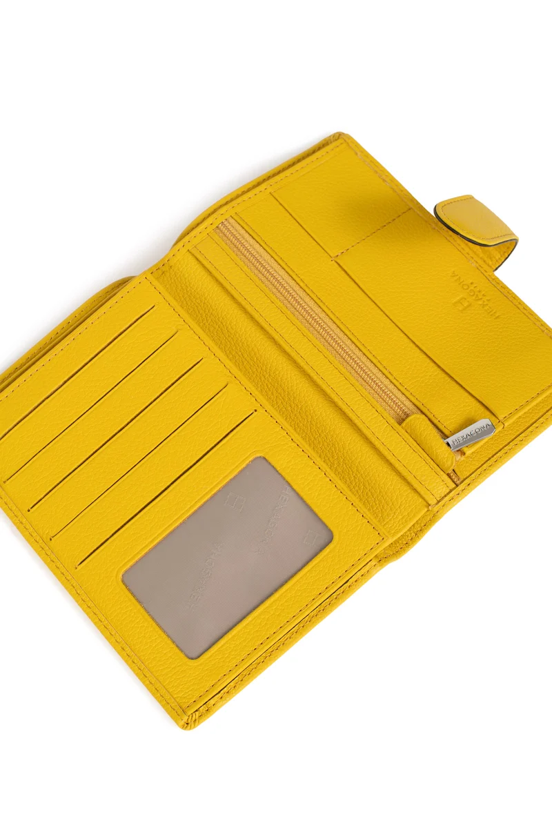 Portefeuille européen - 2 volets - Cuir