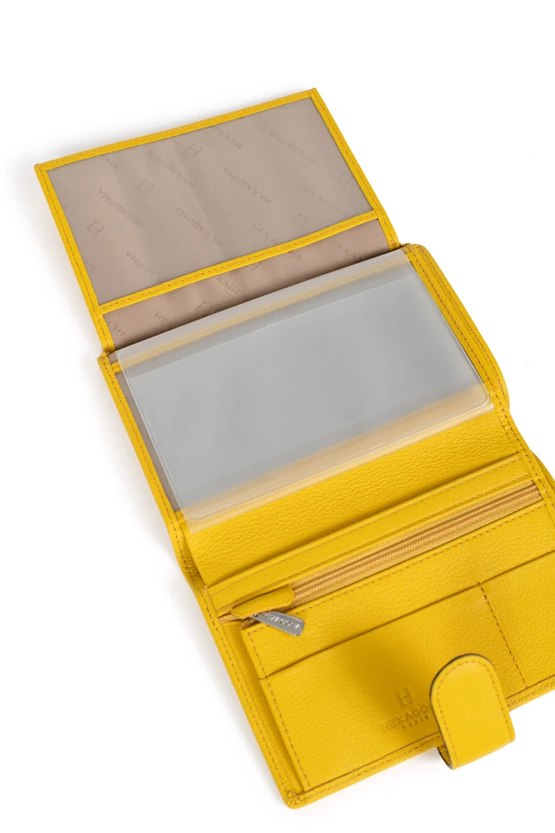 Portefeuille européen - 2 volets - Cuir