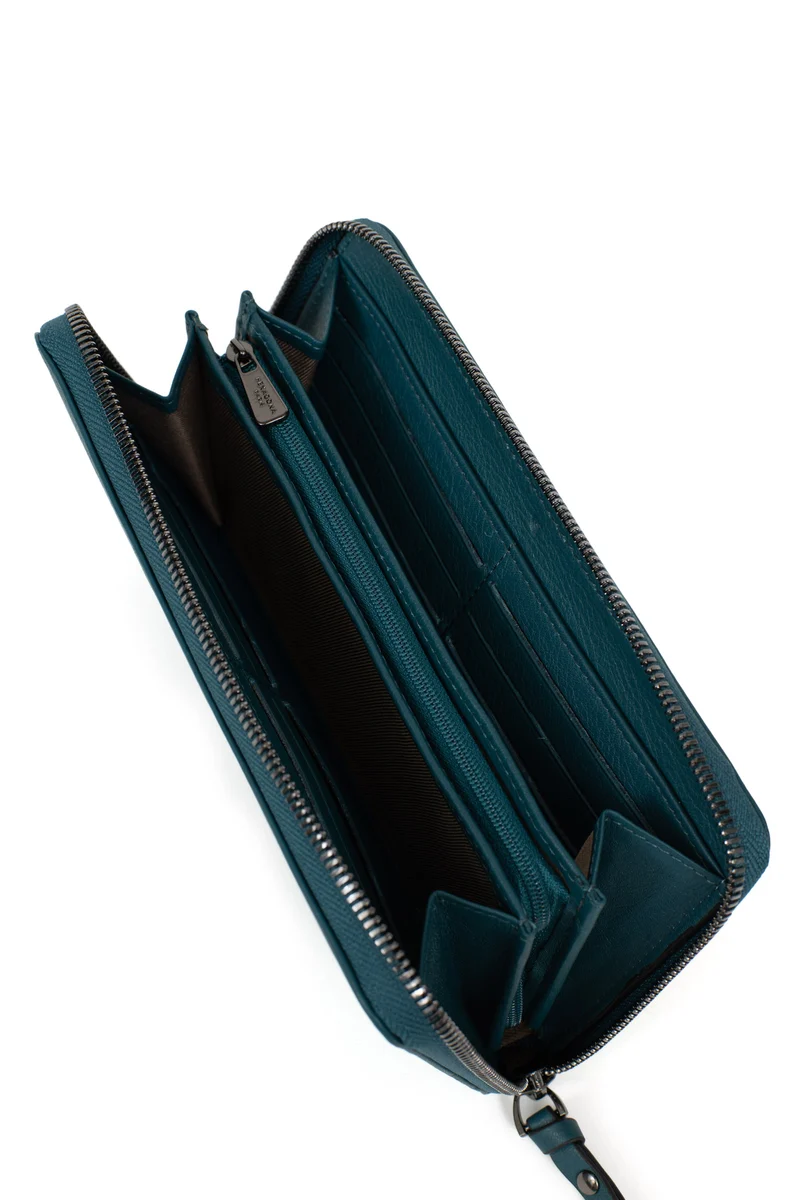 Portefeuille long - Stop RFID - Cuir