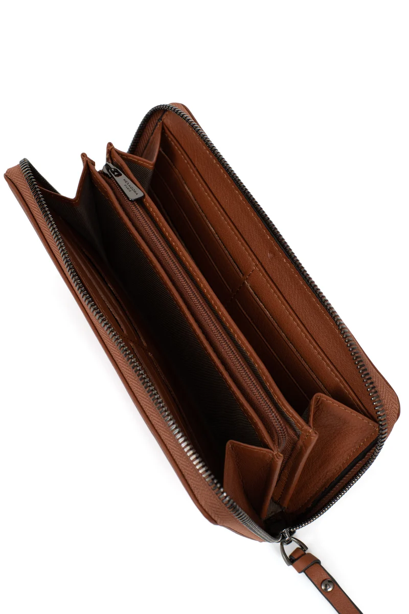 Portefeuille long - Stop RFID - Cuir