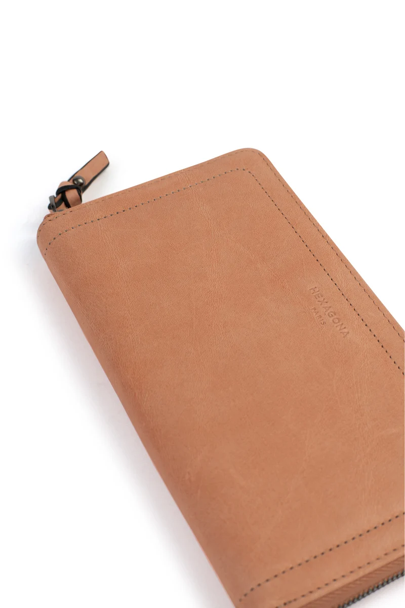 Portefeuille long - Stop RFID - Cuir