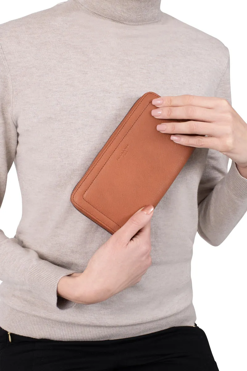 Portefeuille long - Stop RFID - Cuir