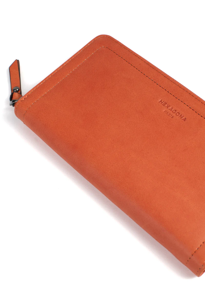 Portefeuille long - Stop RFID - Cuir