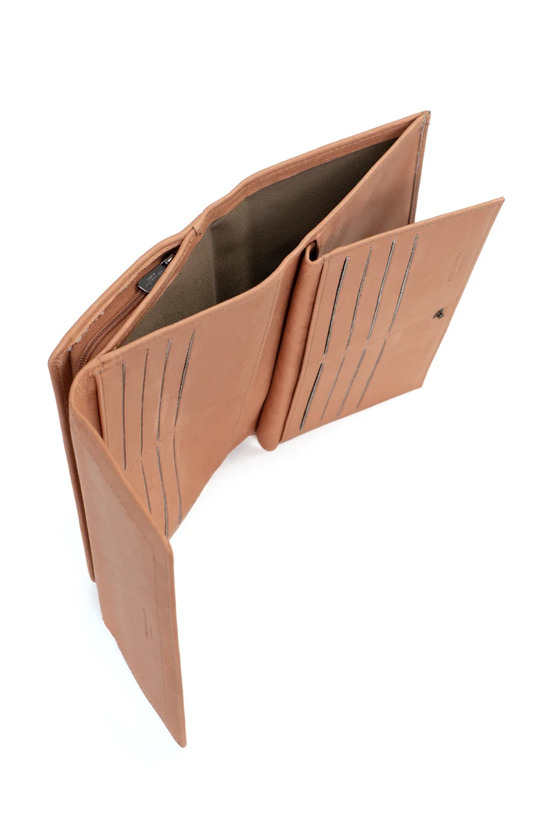 Compagnon de voyage - 2 volets - Stop RFID - Cuir