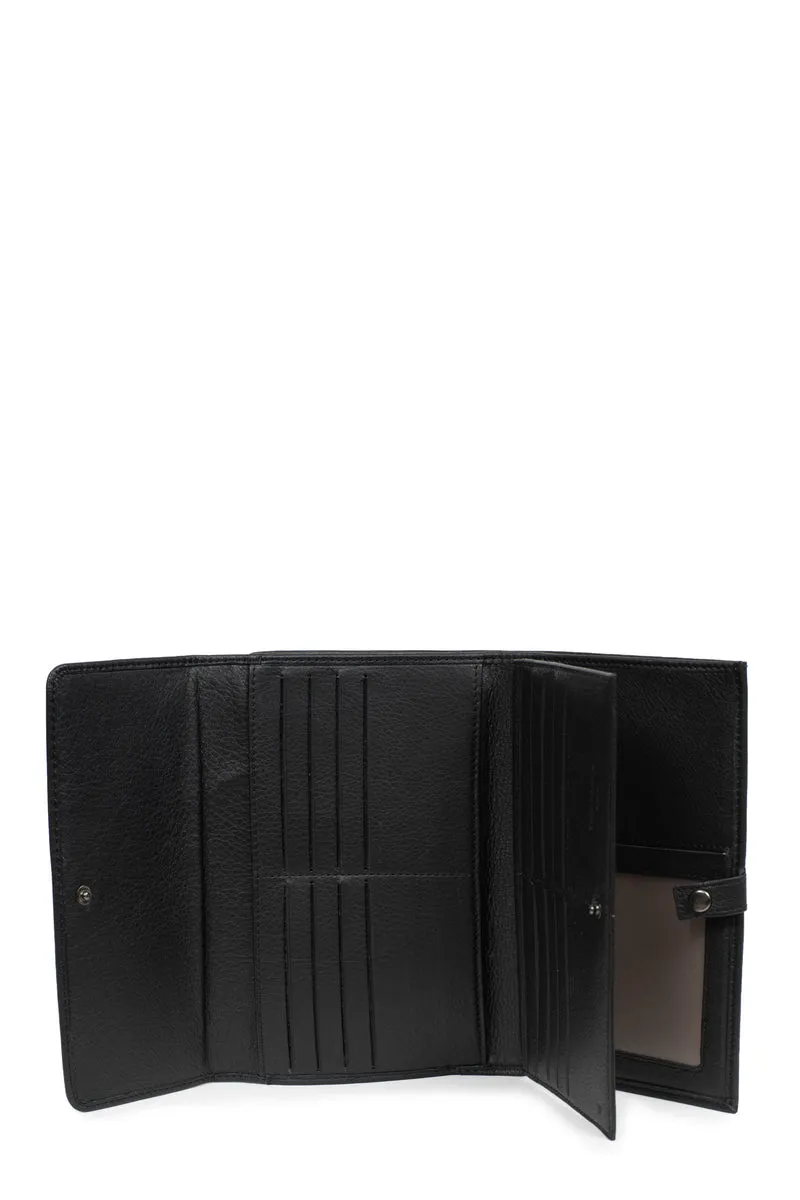 Compagnon de voyage - 2 volets - Stop RFID - Cuir