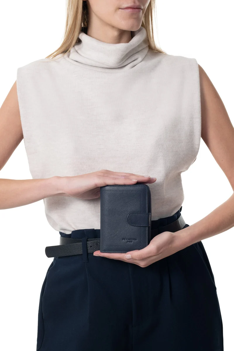Portefeuille - 2 volets - Stop RFID - Cuir