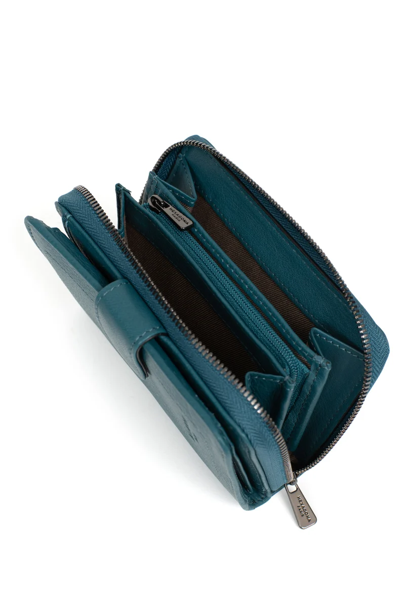 Portefeuille - 2 volets - Stop RFID - Cuir